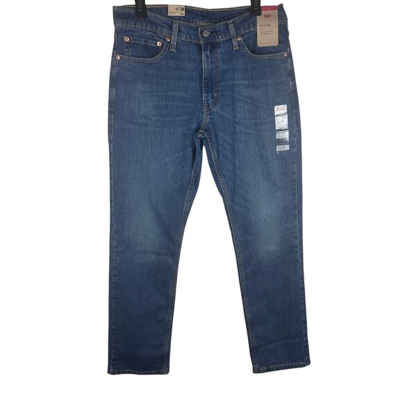 Levis 511 Slim Fit Stretch Jeans Mens Size‎ 33x30 Dark Wash Denim Pants NEW - Picture 1 of 10